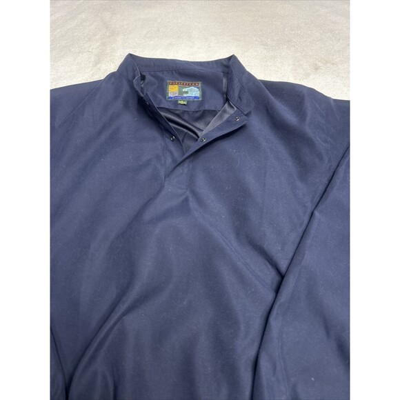 Forrester's 1/4 Snap Jacket Men's Large Navy Blue Golf Pullover Windbreaker - Picture 2 of 7